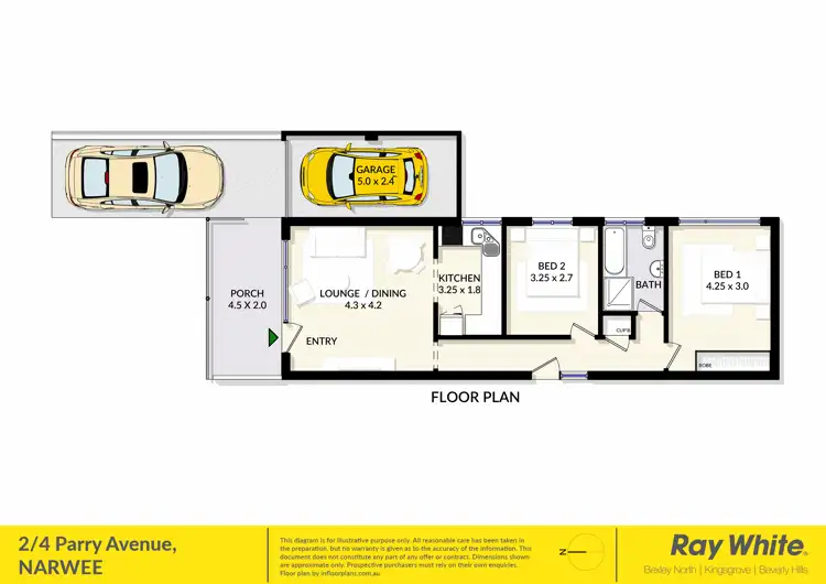 Floorplan of Homely unit listing, 2/4 Parry Avenue, Narwee NSW 2209