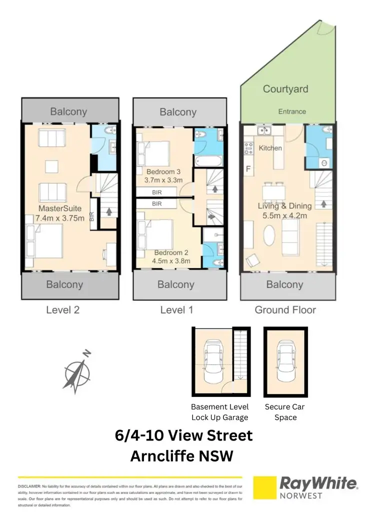 Floorplan of Homely townhouse listing, 6/4-10 View Street, Arncliffe NSW 2205