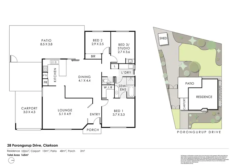 Floorplan of Homely house listing, 28 Porongurup Drive, Clarkson WA 6030