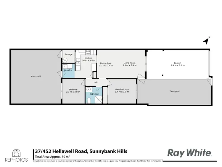 Floorplan of Homely townhouse listing, 37/452 Hellawell Road, Sunnybank Hills QLD 4109
