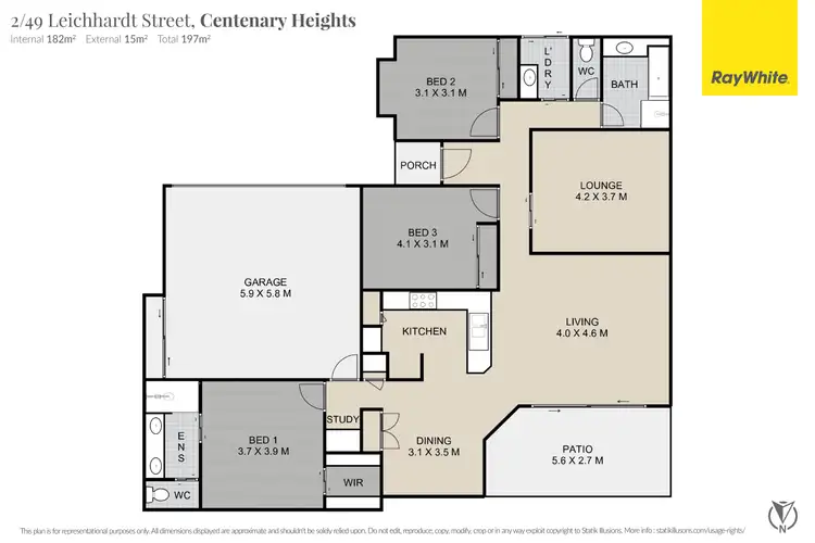 Floorplan of Homely villa listing, 2/49 Leichhardt Street, Centenary Heights QLD 4350