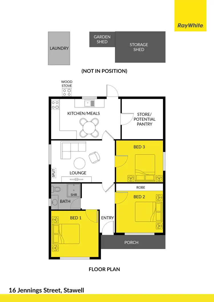 Floorplan of Homely house listing, 16 Jennings Street, Stawell VIC 3380