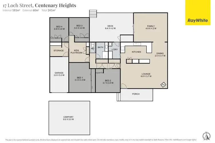 Floorplan of Homely house listing, 17 Loch Street, Centenary Heights QLD 4350
