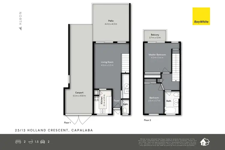 Floorplan of Homely townhouse listing, 25/13 Holland Crescent, Capalaba QLD 4157