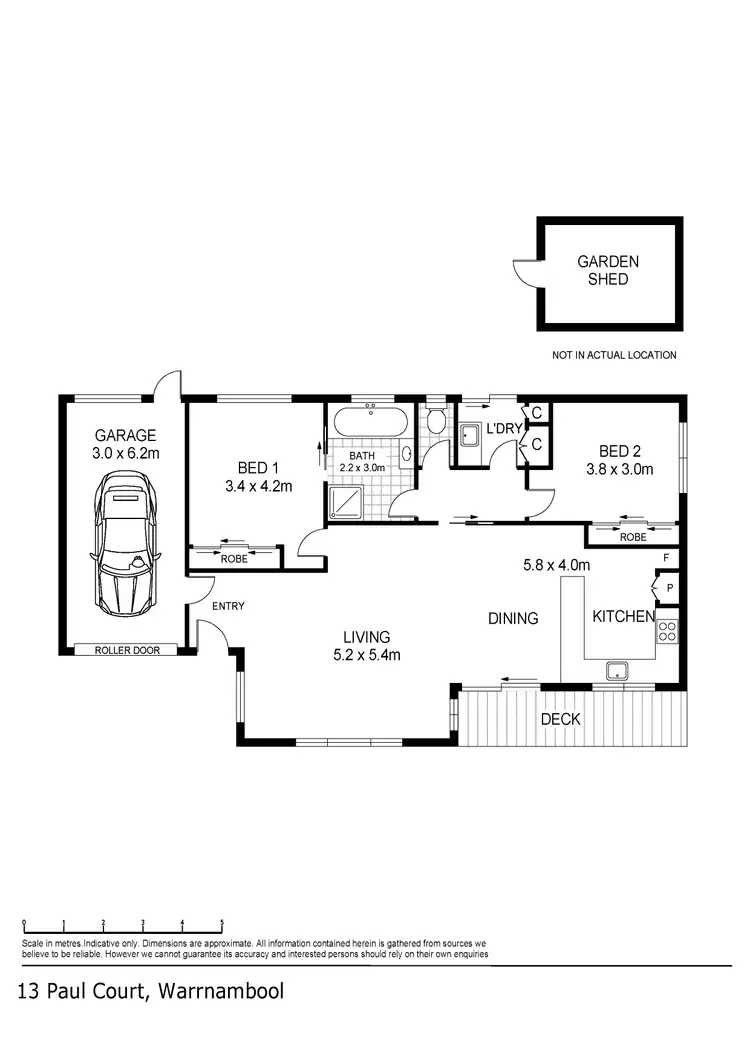 Floorplan of Homely townhouse listing, 13 Paul Court, Warrnambool VIC 3280