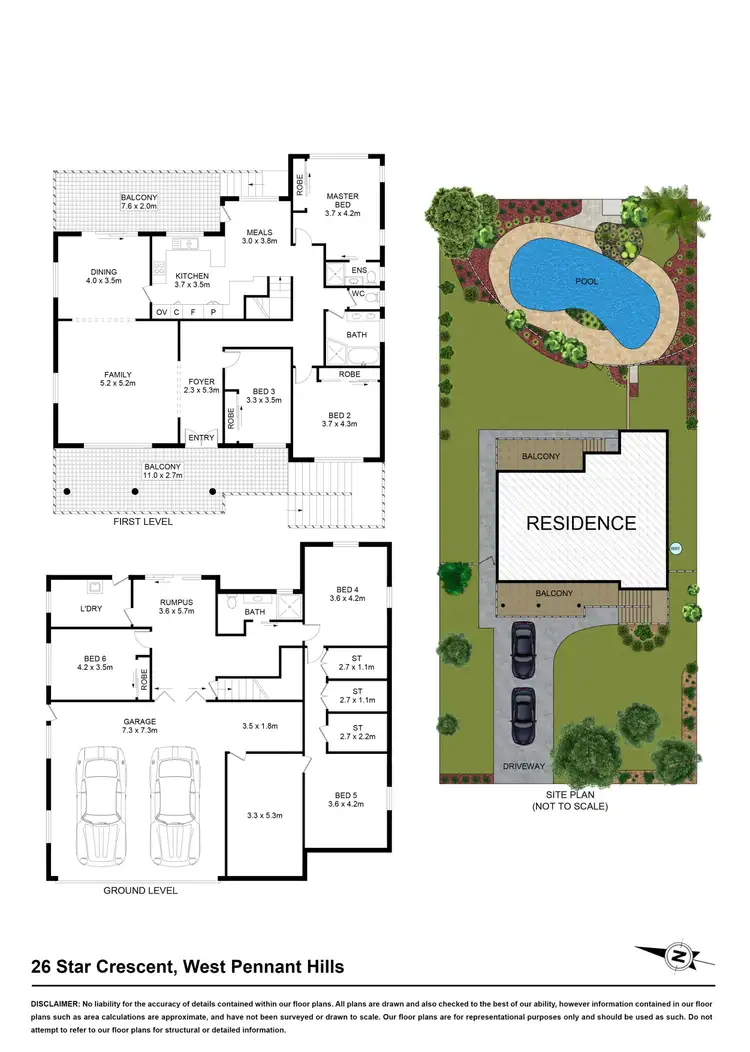 Floorplan of Homely house listing, 26 Star Crescent, West Pennant Hills NSW 2125