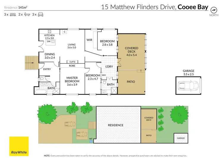 Floorplan of Homely house listing, 15 Matthew Flinders Drive, Cooee Bay QLD 4703
