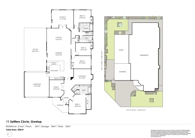 Floorplan of Homely house listing, 11 Settlers Circle, Gwelup WA 6018