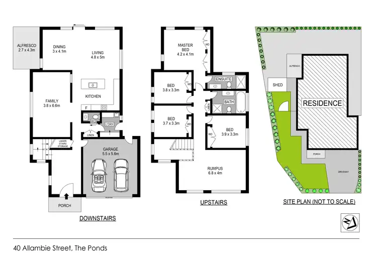 Floorplan of Homely house listing, 40 Allambie Street, The Ponds NSW 2769