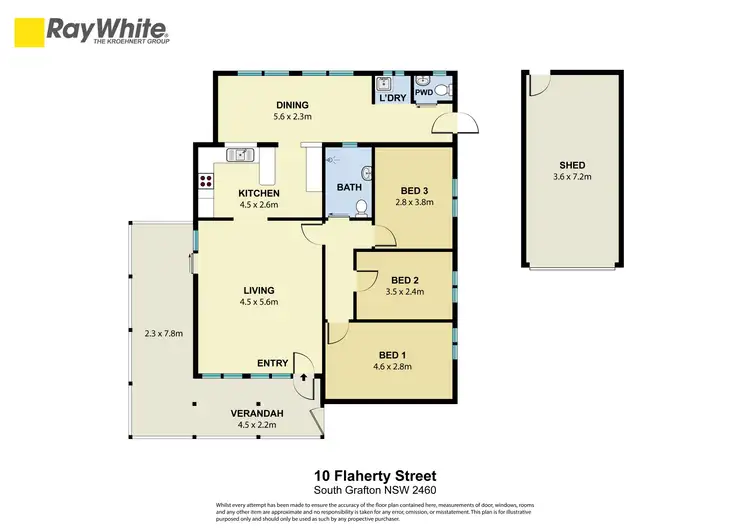 Floorplan of Homely house listing, 10 Flaherty Street, South Grafton NSW 2460