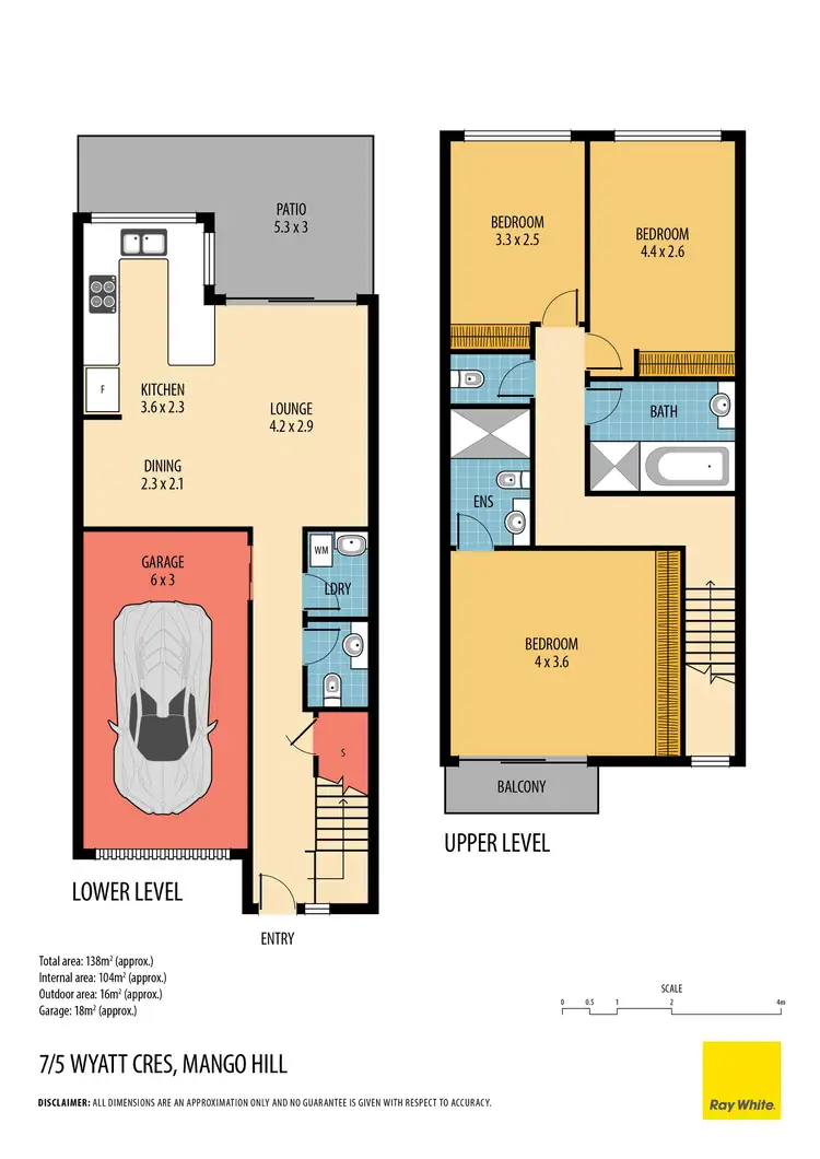Floorplan of Homely townhouse listing, 7/5 Wyatt Crescent, Mango Hill QLD 4509