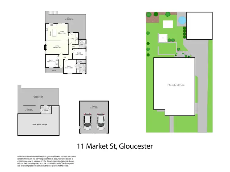 Floorplan of Homely house listing, 11 Market Street, Gloucester NSW 2422