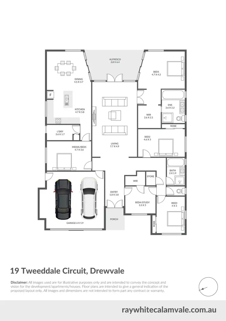 Floorplan of Homely house listing, 19 Tweeddale Circuit, Drewvale QLD 4116
