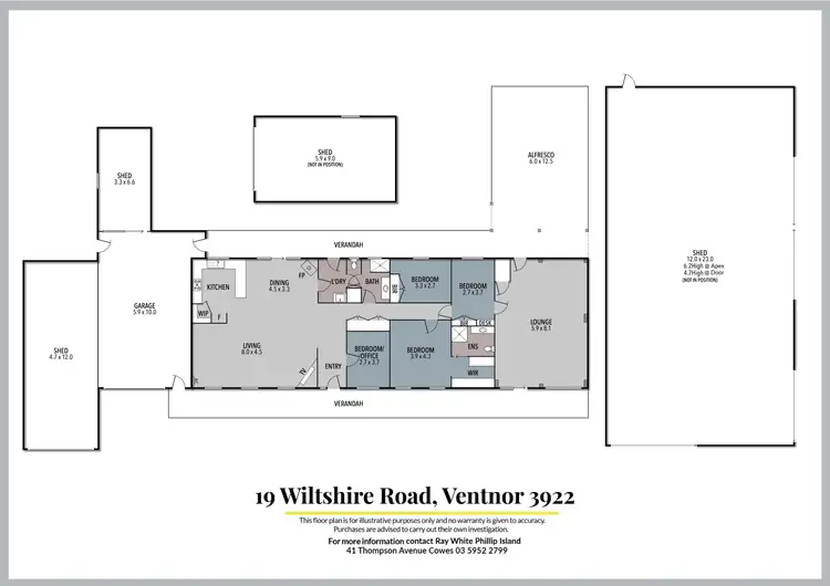 Floorplan of Homely house listing, 19 Wiltshire Road, Ventnor VIC 3922