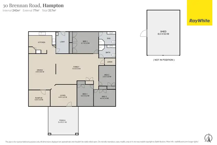 Floorplan of Homely house listing, 30 Brennan Road, Hampton QLD 4352