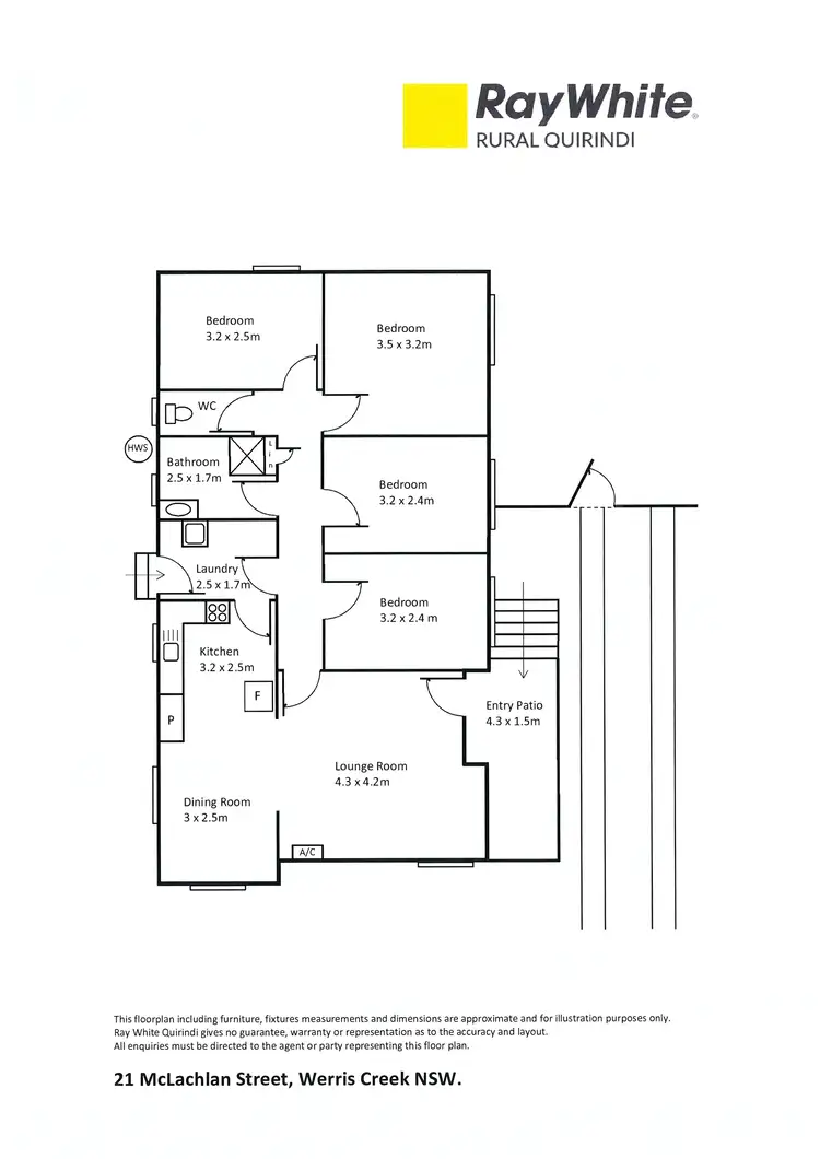Floorplan of Homely house listing, 21 McLachlan Street, Werris Creek NSW 2341