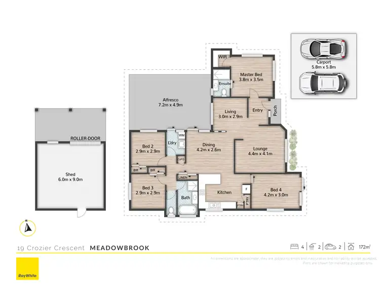 Floorplan of Homely house listing, 19 Crozier Crescent, Meadowbrook QLD 4131