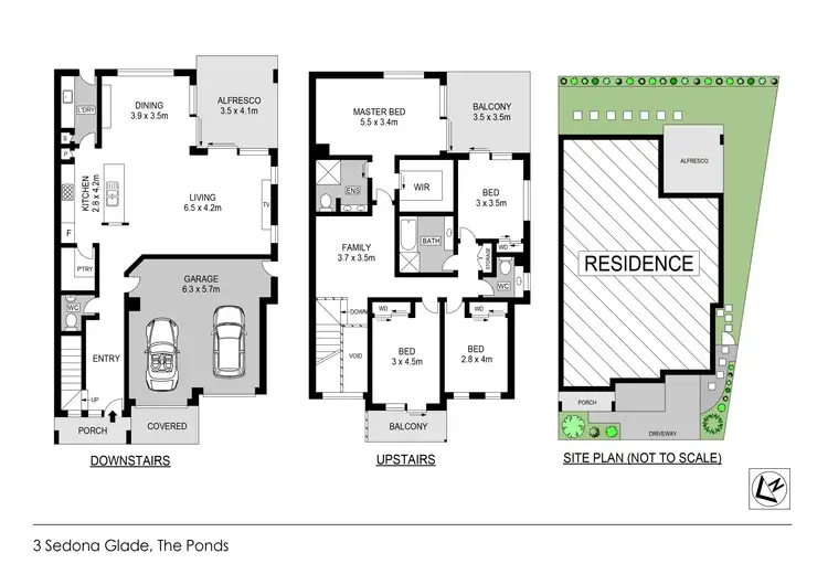 Floorplan of Homely house listing, 3 Sedona Glade, The Ponds NSW 2769