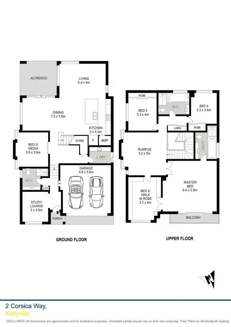 Floorplan of Homely house listing, 2 Corsica Way, Kellyville NSW 2155