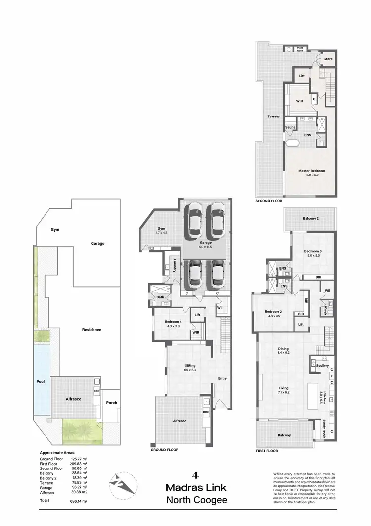 Floorplan of Homely house listing, 4 Madras Link, North Coogee WA 6163