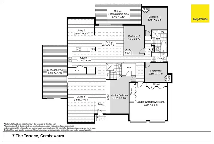 Floorplan of Homely house listing, 7 The Terrace, Cambewarra Village NSW 2540