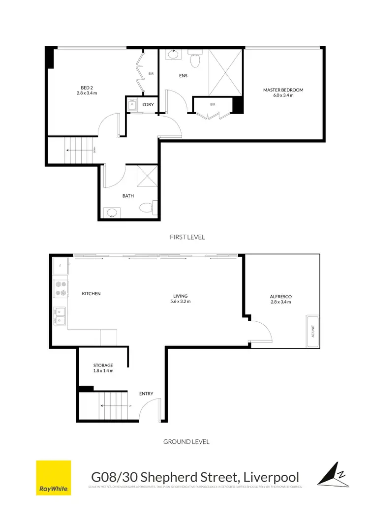 Floorplan of Homely townhouse listing, G08/30 Shepherd Street, Liverpool NSW 2170