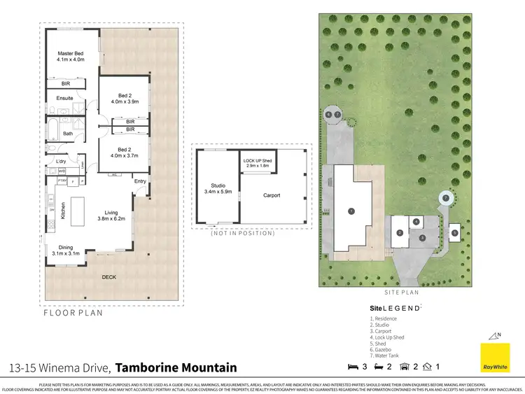 Floorplan of Homely house listing, 13-15 Winema Drive, Tamborine Mountain QLD 4272