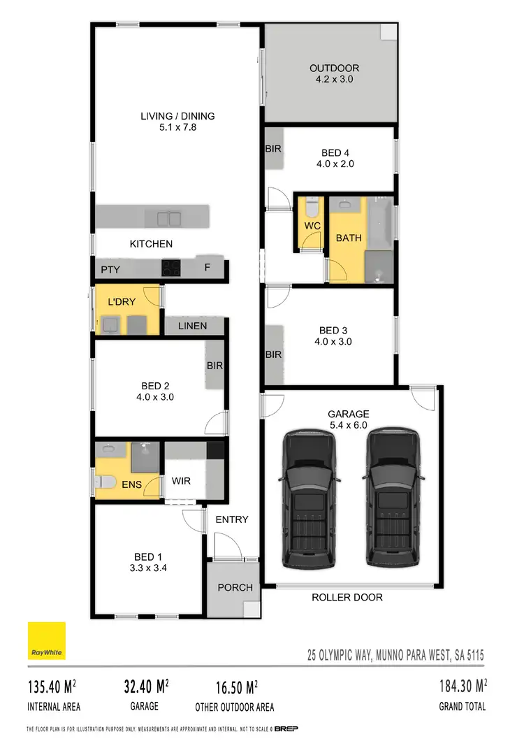 Floorplan of Homely house listing, 25 Olympic Way, Munno Para West SA 5115