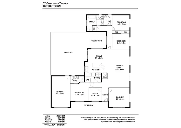 Floorplan of Homely house listing, 37 Creecoona Terrace, Bordertown SA 5268