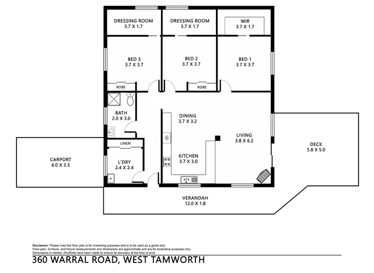Floorplan of Homely rural property listing, 360 Warral Road, Tamworth NSW 2340