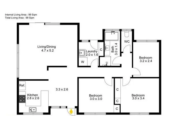 Floorplan of Homely house listing, 22 Elkington Street, Nudgee QLD 4014