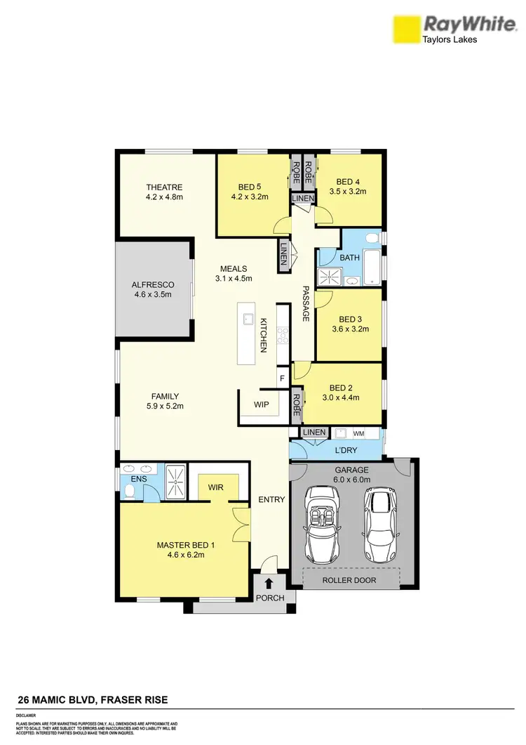 Floorplan of Homely house listing, 26 Mamic Boulevard, Fraser Rise VIC 3336