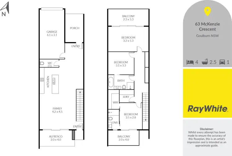 Floorplan of Homely house listing, 63 Mckenzie Crescent, Goulburn NSW 2580