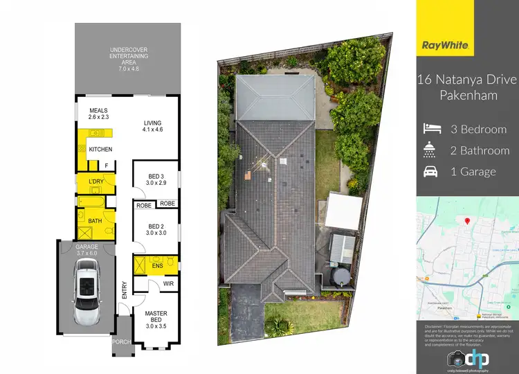 Floorplan of Homely house listing, 16 Natanya Drive, Pakenham VIC 3810