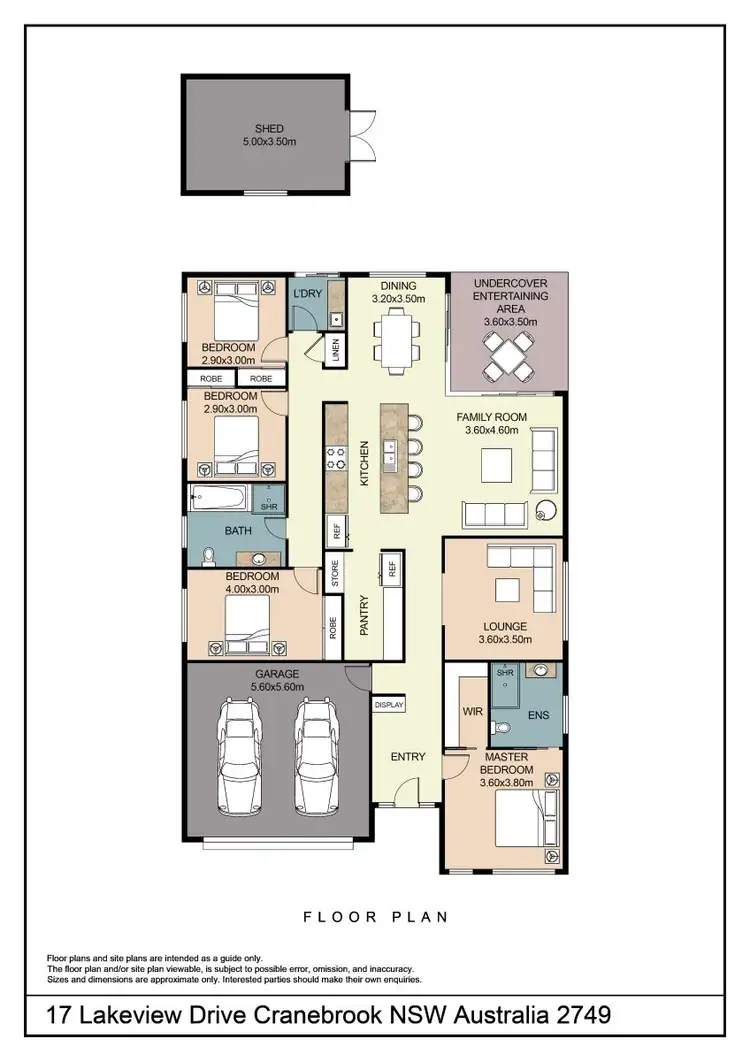 Floorplan of Homely house listing, 17 Lakeview Drive, Cranebrook NSW 2749
