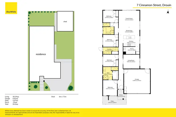 Floorplan of Homely house listing, 7 Cinnamon Street, Drouin VIC 3818