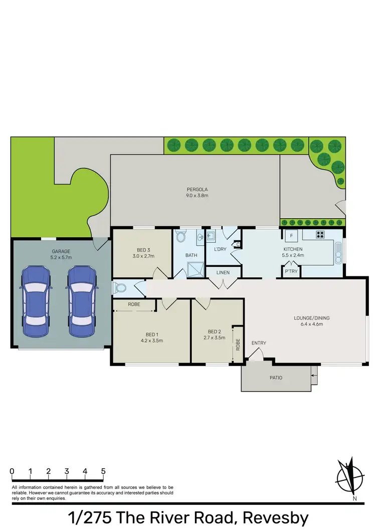 Floorplan of Homely villa listing, 1/275 The River Road, Revesby NSW 2212