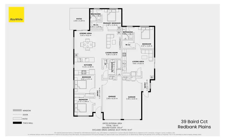 Floorplan of Homely semi-detached listing, 39 Baird Circuit, Redbank Plains QLD 4301