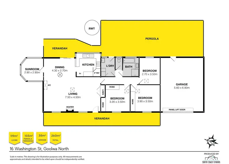 Floorplan of Homely house listing, 16 Washington Street, Goolwa North SA 5214