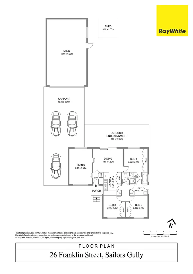 Floorplan of Homely house listing, 26 Franklin Street, Sailors Gully VIC 3556