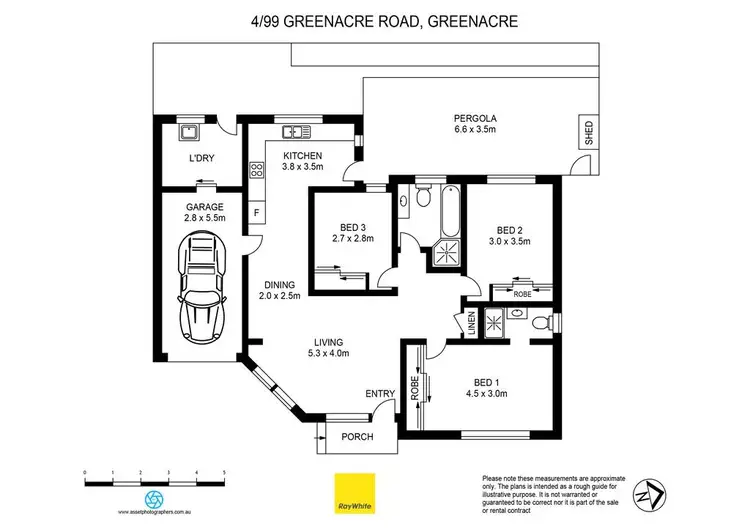 Floorplan of Homely villa listing, 4/99 Greenacre Road, Greenacre NSW 2190
