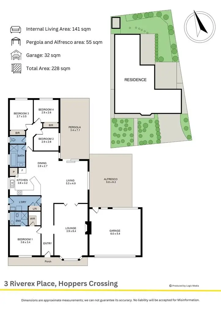 Floorplan of Homely house listing, 3 Riverex Place, Hoppers Crossing VIC 3029