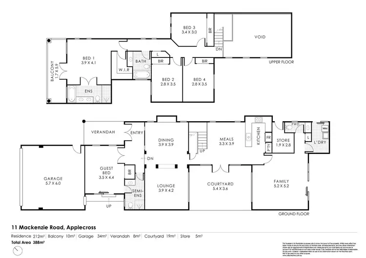 Floorplan of Homely house listing, 11 Mackenzie Road, Applecross WA 6153
