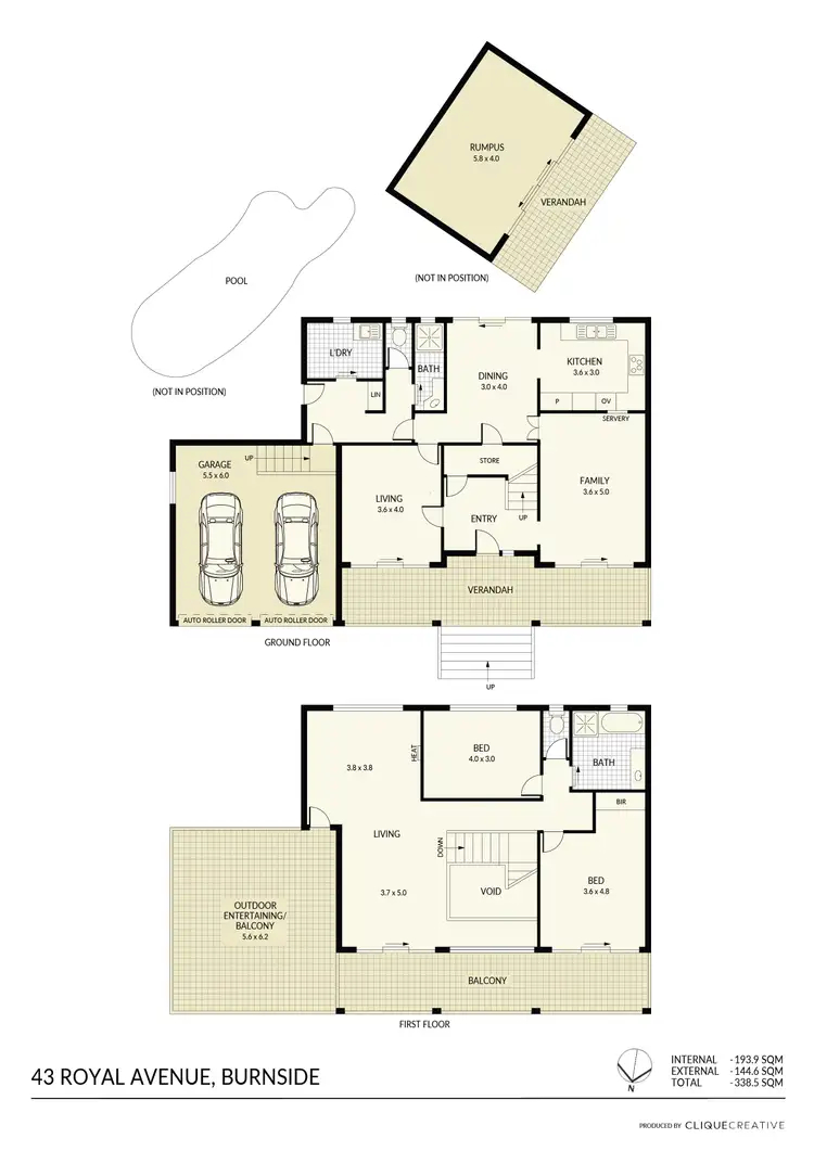 Floorplan of Homely house listing, 43 Royal Avenue, Burnside SA 5066