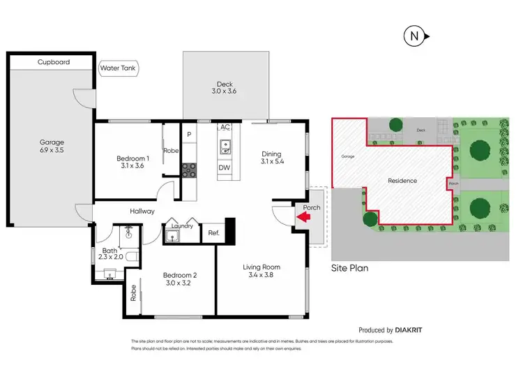 Floorplan of Homely unit listing, 1/27 Cypress Avenue, Brooklyn VIC 3012