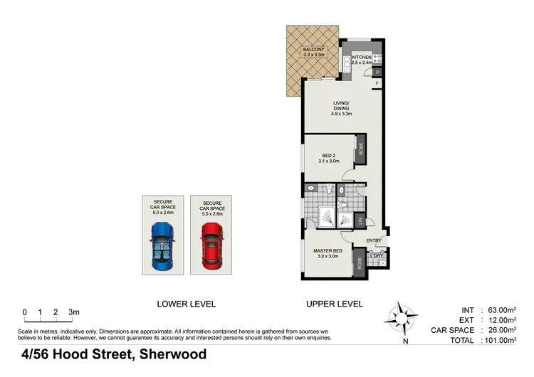 Floorplan of Homely unit listing, 4/56 Hood Street, Sherwood QLD 4075