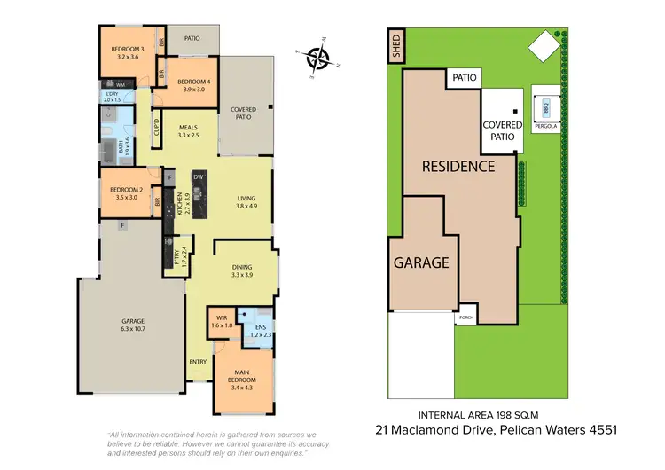 Floorplan of Homely house listing, 21 MacLamond Drive, Pelican Waters QLD 4551