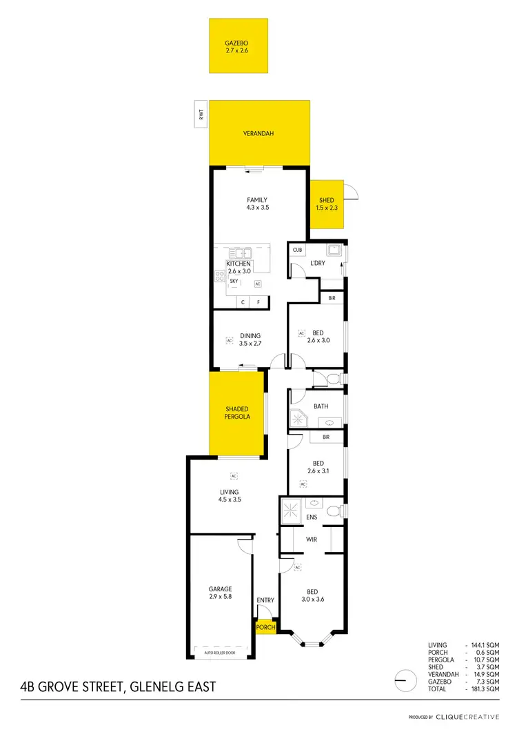 Floorplan of Homely house listing, 4B Grove Street, Glenelg East SA 5045