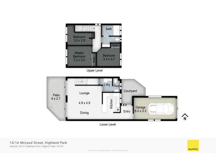 Floorplan of Homely townhouse listing, 13/1A Mcleod Street, Highland Park QLD 4211