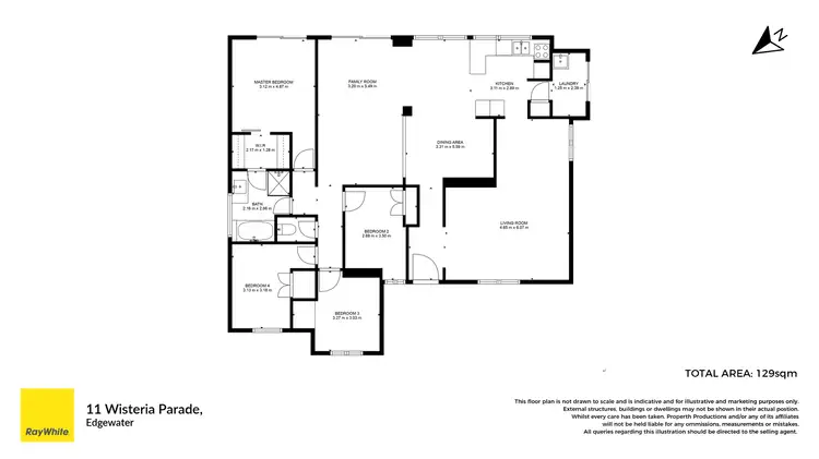 Floorplan of Homely house listing, 11 Wisteria Parade, Edgewater WA 6027